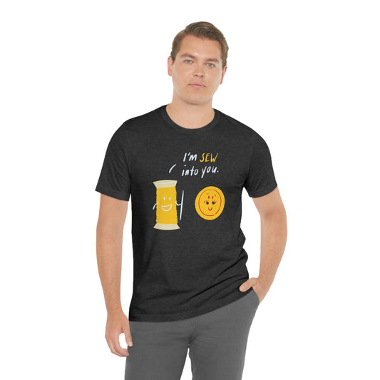 I'm SEW into you - Needle & button - Men's Jersey Short Sleeve T Shirt