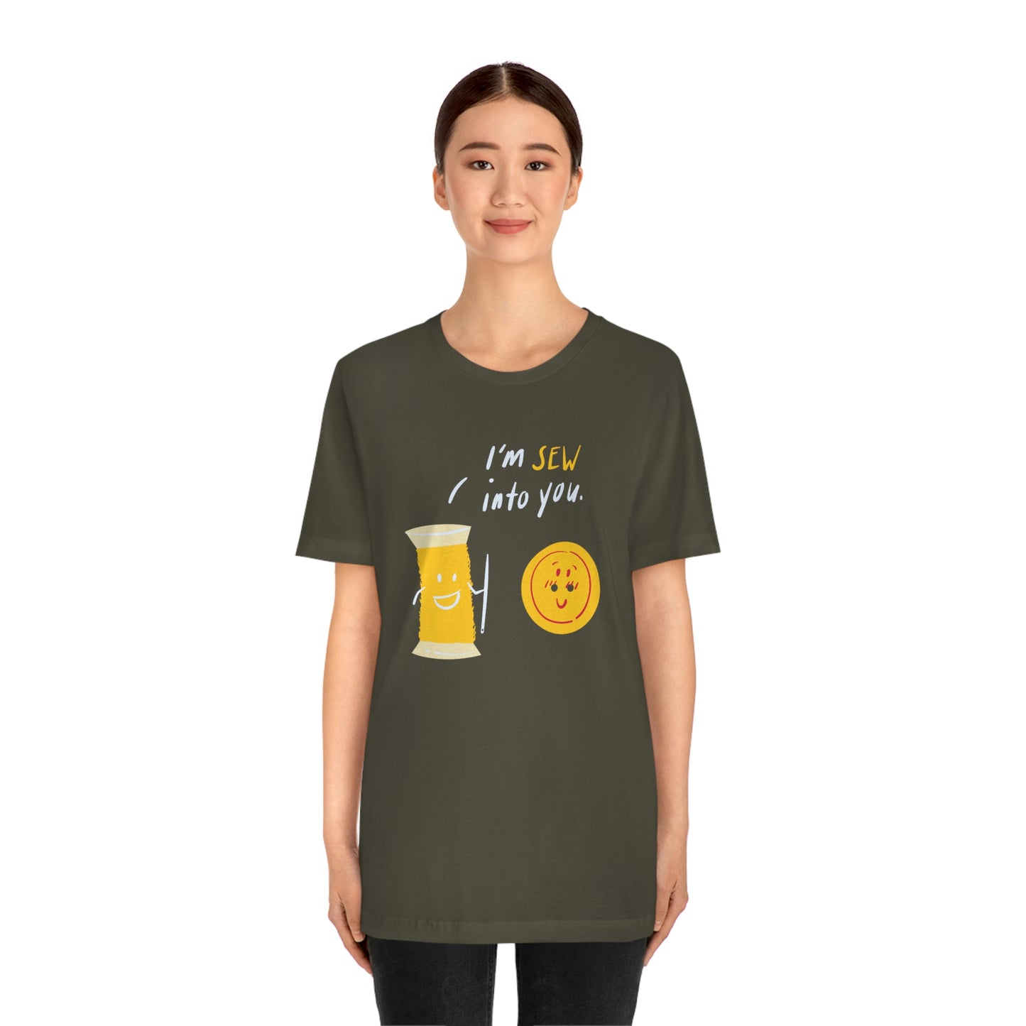 I'm SEW into you - Needle & button - Men's Jersey Short Sleeve T Shirt